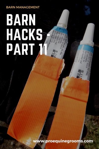 Pro Equine Grooms - Barn Hacks Part Eleven Horse Nutrition, Barn Hacks, Horse Care Tips, Dog Grooming Tips, Horse Training Tips, Barrel Horse, Horse Grooming, Horse Tips, Grooming Tips