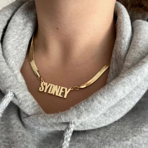 Snake Name Necklace Custom Snake Chain Personalized Nameplate - Etsy Necklace Snake, Necklace Name, Snake Chain Necklace, Nameplate Necklace, Gold Name Necklace, Custom Pendants, Custom Name Necklace, Girl Mom, Rose Gold Necklace