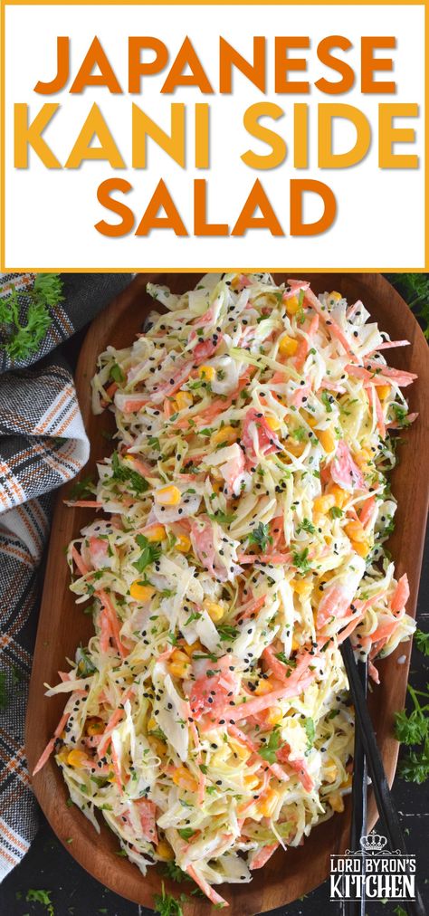 Salmon Florentine, Japanese Dressing, Kani Salad, Picnic Salad, Coleslaw Recipes, Dinner Party Dishes, Julienned Carrots, Zesty Sauce, Shredded Cabbage