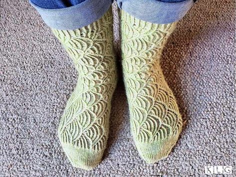 My Pomatomus Socks - With A Fish-Scales Inspired Stitch Pattern Sock Design, Fish Scale Pattern, Learning Journey, Soft Sock, Double Pointed Needles, Fish Scales, Circular Needles, Designer Socks, Hand Dyed Yarn