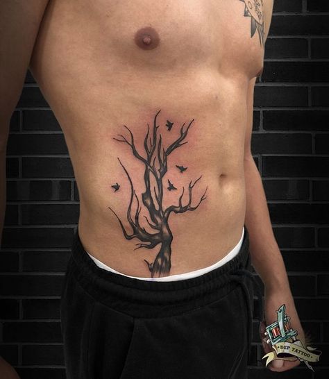 Side Belly Tattoo Men, Back Men Tattoo, What Is Real Will Prosper Tattoo, Rib Tattoos Men, Ribcage Tattoo Men, Waist Tattoos Men, Stomach Tattoos For Guys, Rib Cage Tattoo, Side Stomach Tattoos