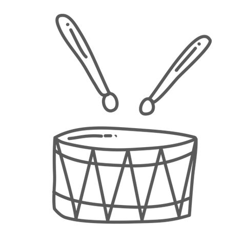 Drum Tatoos, Drum Doodle, Snare Drum Tattoo, Drum Tattoo, Doodle Png, Xmas Ideas, Ceramics Ideas Pottery, Ear Candy