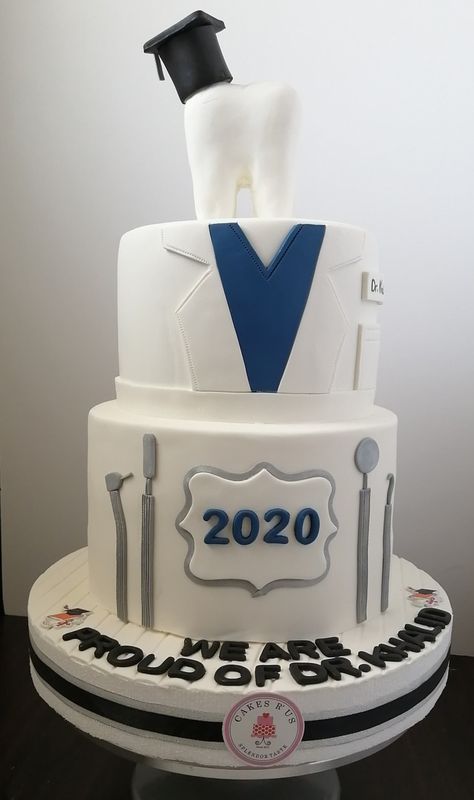 Graduation Party Ideas Dentist, Dental Hygiene Cakes, Dental Cake Ideas Dentists, Dental Graduation Cakes, Dentist Graduation Cakes, Dental School Graduation Cakes, Dentist Cake Ideas Birthday, Dentist Cake Design, Dentist Graduation Party Ideas