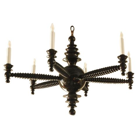 interesting option- would want shades Gothic Chandelier, Wood Canopy, Victorian Farmhouse, Transitional Chandeliers, Holiday Table Settings, Candle Chandelier, Architectural Antiques, Chandelier Pendant Lights, Modern Chandelier