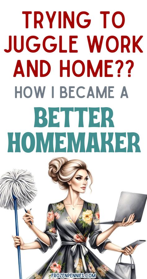 Wondering if you can balance a full-time job and homemaking? This article explores practical strategies to help you manage both roles effectively. Discover time-saving tips, efficient routines, and organizational hacks to keep your home running smoothly while excelling at work. Learn how to prioritize, delegate, and streamline tasks to create a harmonious and fulfilling life. Work Life Balance | Homemaking Tips | Time Management | Organization Hacks Frugal Grocery Shopping, Cleaning Routines, Happy Homemaking, Organizing Time Management, Frugal Habits, Organizational Hacks, Saving Hacks, Working Mom Tips, Efficient Cleaning