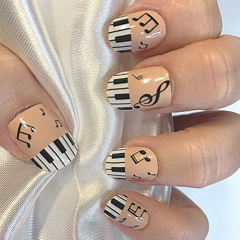 697.Don't miss out on the latest nail trends! Click link for all the juicy details! #nails #nailtools #nailtrend Piano Nails, Nail Polish Gift Set, Nail Polish Holder, Latest Nail Trends, Gel Nail Kit, Grand Piano, Nail Polish Sets, Stick On Nails, Nail Polish Strips