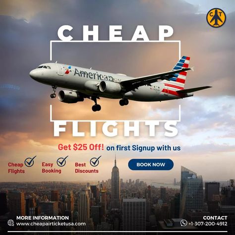 Fly cheaper with CheapairticketUSA and get best international flight deals and hotel booking deals. Get discounted American airlines flight tickets to best vacation destinations. Visit https://cheapairticketusa.com/ or call us at +13072004912 and get up to $100 off on flight bookings and hotel bookings. #CheapFlights #TravelDeals #VacationSavings #InternationalFlights #HotelDiscounts #AmericanAirlines #BestFlightDeals #TravelSmart #BudgetTravel #FlyForLess #TravelUSA #FlightDiscount #CheapA... Savings Book, Cheap International Flights, Vacation Savings, Best Flight Deals, International Flight, Best Vacation Destinations, Travel Poster Design, Travel Savings, Adventure Book