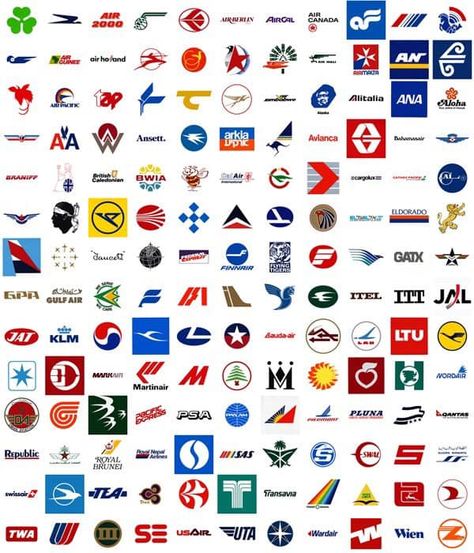 Global airlines logos for aspiring youth to flying careers. #airlines #logos #pilots #cabincrew #flightattendant #flying #aviation Airplane Logo, Logo Quiz Answers, Aviation Logo, Airlines Branding, Logo Quiz, All Airlines, Airline Logo, Best Airlines, Text Logo Design