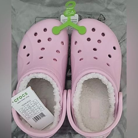 Sold Out Everywhere. New With Tags Ballerina Pink Crocs. Never Been Worn Comes In Original Packaging. Decorated Crocs, Pink Crocs Outfit, Crocs With Fur, Crocs Outfit, Crocs Pink, Pink Crocs, Ballerina Pink, Pastel Room, Xmas List