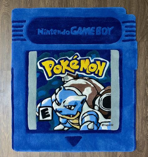 Pokémon Rug, Pokemon Rug, Gameboy Pokemon, Pokemon Decor, Tufting Rugs, Boys Rug, Tufting Ideas, Pokemon Sprites, Pokemon Blue