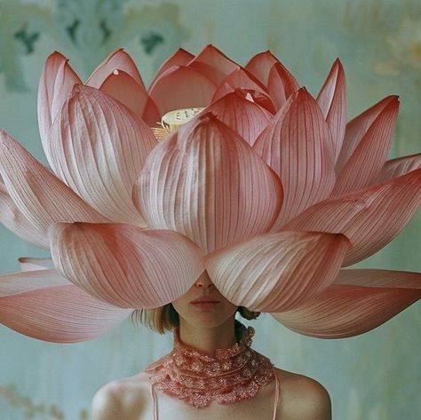 Helen Breznik on Instagram: "Lilia Lotus… HelenBreznik x Ai #aifashion #midjourney #midjourneyfashion #aiconcept #lotus #flower #pinkdress #ai" Lotus Outfit, Lotus Butterfly, Lotus Blooming, Lotus Mood Board, Lotus Makeup, Lotus Character Design, Lotus Photography, Flower Blooming, Flower Skincare