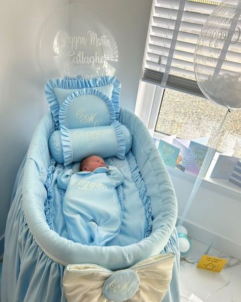 🩵Customer Spotlight🩵 Wrapped in luxury from the very first sleep🥹Our bespoke silk bassinet cradles your little one in comfort and elegance, because every detail should be as precious as they are🦋✨ Hospital Room, Baby Cradle, Baby Prams, Bassinet, Little One, Bespoke, Sleep, Silk, Blue