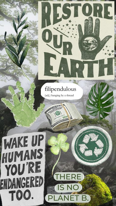 #earth #greenery #greenaeasthetic #shuffle #recycle #raisingawarness #earthday Zoologist Aesthetic, Senior Vision Board, Reduce Reuse Recycle Poster, Environmental Science Major, World Ozone Day, Eco Wallpaper, Summertime Aesthetic, Environmental Quotes, Earth Wallpaper