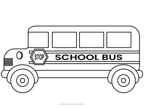 School Bus Clipart Black And White, School Bus Clip Art, Bus Clipart Black And White, School Bus Template Free Printable, School Bus Template, School Bus Coloring Page, Bus Template, School Bus Clipart, Bus Clipart