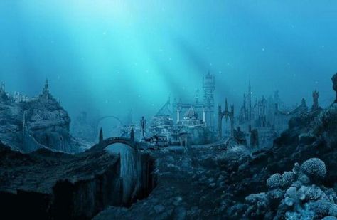 Ancient Atlantis, Lost City Of Atlantis, Carlos Castaneda, Sunken City, Underwater City, Piper Mclean, Water Spirit, Underwater Art, Underground Cities