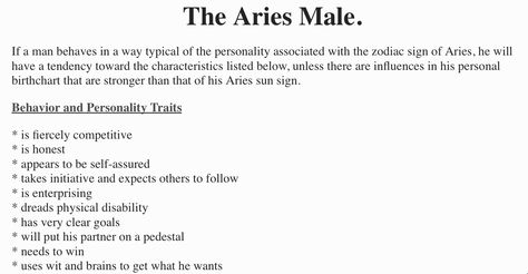 ASTROLOGY/ZODIAC: The Aries Male Male Zodiac Signs, Aries Male Aesthetic, Aries Zodiac Facts Male, Aries Male, Aries Sun Sign, Characteristics List, Sun In Aries, Aries Zodiac Facts, Aries Woman