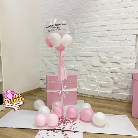 Prom Decorations, Gender Reveal Box, Birthday Room Decorations, Balloon Box, Prom Decor, Gender Reveal Balloons, Diy Birthday Decorations, Surprise Box, Gift Cake