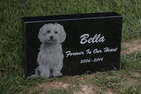 Old World Stones - Online Store Dog Headstone, Pet Headstones, Granite Memorial, Memorial Markers, Cement Ideas, Memorial Plaques, Absolute Black Granite, Pet Cemetery, Pet Grave Markers