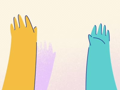 Clapping Hands Illustration, High Five Animation, Hand Motion Graphic, Login Illustration, High Five Illustration, Hands Graphic Design, Hands Animation, High Five Gif, Animated Hands