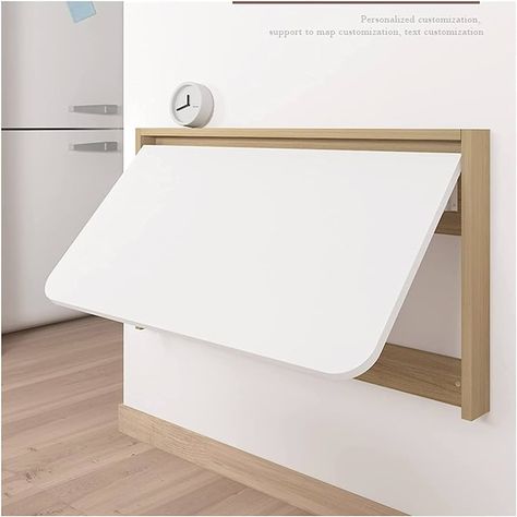 Amazon.com: Wall Mounted Floating Folding Desk Wall Mounted Fold Down Desk Wooden Hidden Table Computer Desk Small Spaces For Home Office Use, No Assembly Required ,for Home Office, Laundry Room, Study or Kitche : Home & Kitchen Computer Desk Small Space, Collapsible Desk, Folding Study Table, Wall Mounted Folding Table, Fold Out Desk, Fold Out Table, Fold Down Desk, Fold Down Table, Study Table Designs