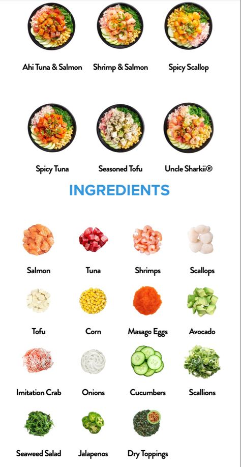 Poke Bowl Homemade, Poke Bowl Ingredients List, Poke Bowl Toppings, Poke Bowl Bar, Poke Bowl Menu, Poke Bowl Ideas, Homemade Poke Bowl, Poke Bar, Sushi Bowl Recipe