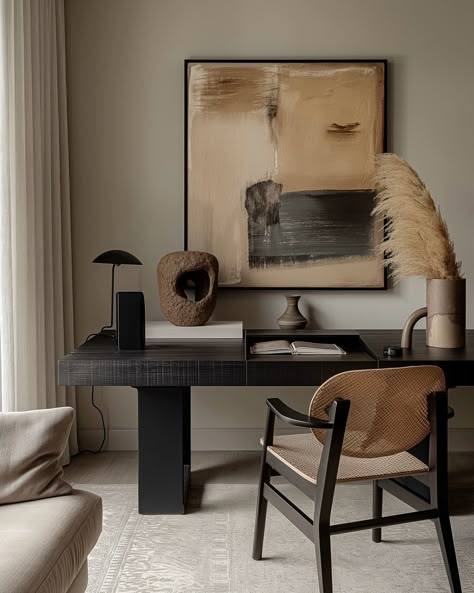 ZEN SPACES | Here’s a glimpse into the world of tranquility and minimalism with my latest AI interior design inspo. Embrace the perfect blend of Japanese and Scandinavian aesthetics in your home. 🖤 #worldofinteriors #theworldofinteriors #stylishinteriors #interiorinspiration #interior123 #interior2you #homeinspo #roomforinspo #interior4you #interiorinspo #homeideas #interiordesignaddict #organicmodern #japandistyle #minimalisthome #minimalisthomedecor #minimalistinterior #japandi #japandist... Scandinavian Desk Setup, Unexpected Red Theory Interior Design, Home Workspace Design, Japanese Modern Interior, Modern Cozy Home, Interior Designer Aesthetic, Zen Style Interior, Minimal Interior, Cozy Home Office