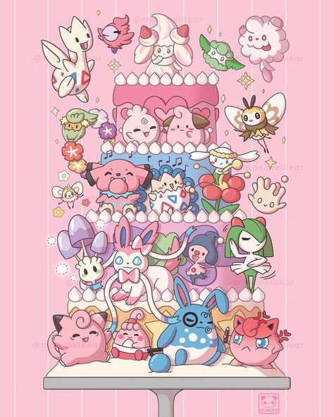 Melbear 🐼 on Instagram: “{ asethetic fairy 🌸 } -- I just added the fairy pokemon event print to my online store! I should receive the prints sometime next week to…” Fairy Pokemon, Pokemon Aesthetic, Kartu Pokemon, Pokemon Backgrounds, Cool Pokemon Wallpapers, Pokemon Wallpaper, Images Kawaii, Cute Pokemon Pictures, Cute Pokemon Wallpaper