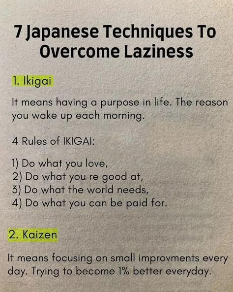 🌟 Explore 7 powerful Japanese techniques to conquer laziness and boost productivity. Dive into proven methods for cultivating discipline and achieving your goals. 🚀💪 #ProductivityHacks #JapaneseWisdom Credit: https://www.instagram.com/entrepreneurshipquote/ Overcome Laziness, How To Overcome Laziness, Bahasa Jepun, Self Help Skills, Peacock Painting, Vie Motivation, Personal Improvement, Get My Life Together, Note To Self Quotes