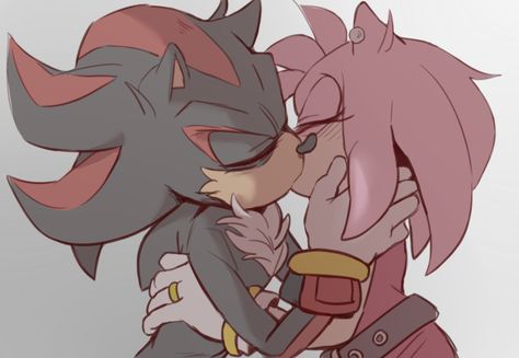 Shadamy Comics, Happy Birthday Drawings, Shadow And Amy, Persona 5 Joker, Sonic And Amy, Sonic Fan Characters, Sonic Fan Art, Amy Rose, Sonic Art