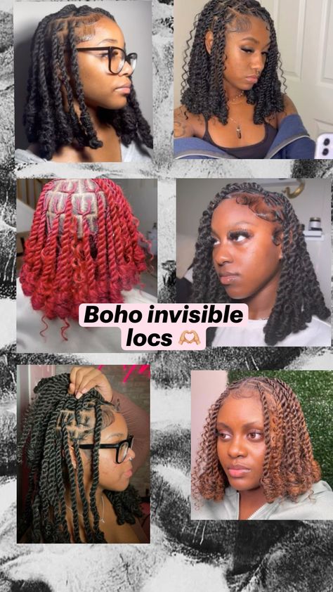 Boho Invisible Locs, Invisible Locs Hairstyle, Invisible Locs, Faux Loc, Black Love Couples, Locs Hairstyles, Faux Locs, Black Love, Locs