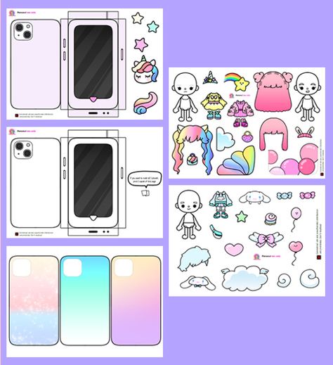 Coloring Pages) Toca Boca Phone Cases Decorating Printable /forkids/squishy/종이놀이 - pinkpingdoll's Ko-fi Shop - Ko-fi ❤️ Where creators get support from fans through donations, memberships, shop sales and more! The original 'Buy Me a Coffee' Page. Coloring Pages Toca Boca, Toca Boca Sanrio, Phone Coloring Page, Paper Doll Printable Templates, Paper Dolls Diy, Papercraft Printable, Paper Doll House, Glue Tape, Paper Diy