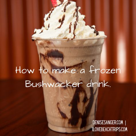 Bush Wacker Drink Recipe, Bushwacker Drink, Best Florida Vacations, Bushwacker Recipe, Kahlua Drinks, Kahlua Coffee Liqueur, Ice Cream Drinks, Frozen Summer, Bushwacker