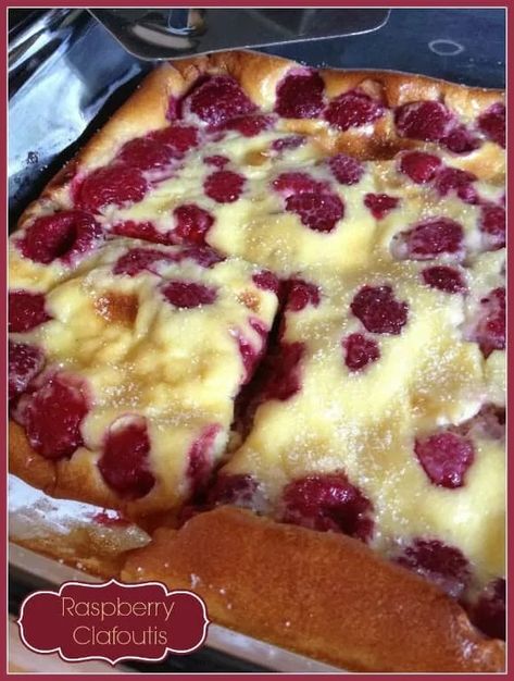 Raspberry Desserts Healthy, Raspberry Clafoutis Recipe, Healthy Fruit Dessert, Dessert Raspberry, Clafoutis Recipe, Heart Healthy Desserts, Clafoutis Recipes, Healthy Fruit Desserts, Recipes Fruit