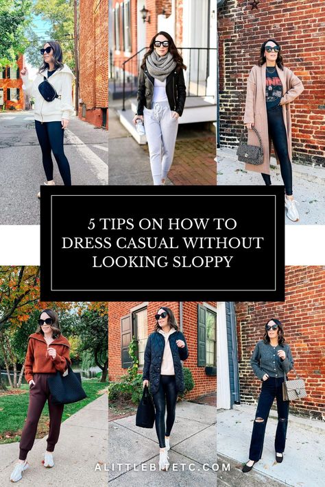 Elevate your casual style with my 5 Tips on How to Dress Casual Without Looking Sloppy! Recirculating this post to inspire comfy yet polished looks. Learn to strike the perfect balance between relaxed and put together. #CasualChic #FashionTips #StyleInspiration Snappy Casual Outfits For Women, How To Put An Outfit Together, How To Put Together An Outfit, How To Look Put Together, Relaxed Outfits Women, Snappy Casual Outfits, Snappy Casual, Super Casual Outfits, Neutral Jacket