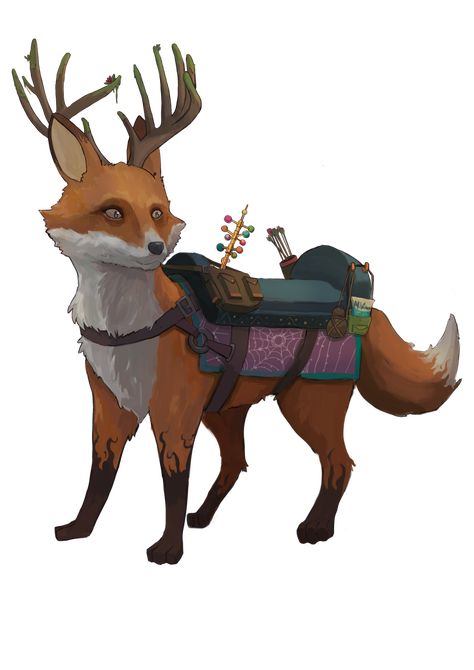 Fox Familiar Dnd, Fawn Dnd, Dnd Animals, Bard Dnd, Pack Animals, Dead Malls, Animal Classification, Dnd Campaign, Campaign Ideas