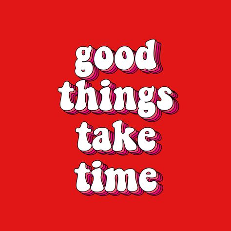 good things take time quote red pink burgundy maroon aesthetic goals vintage retro inspirational quote Things Take Time, Quotes Aesthetic, Red Aesthetic, Take Time, Bright Red, I Hope, Good Things, Quotes, Red