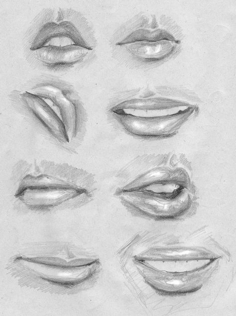 Sketch Of Lips, Illusion Kunst, Lips Sketch, Lip Drawing, Mouth Drawing, Nose Drawing, Nothing Special, 얼굴 그리기, Anatomy Sketches