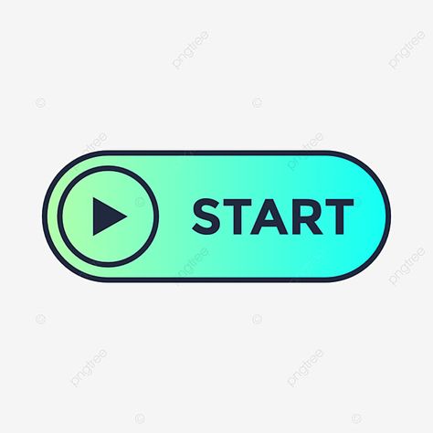 Start Button Icon, Gradient Button, Button Clipart, Game Buttons, Start Button, Button Game, Game Icon, Free Vector Graphics, Background Banner