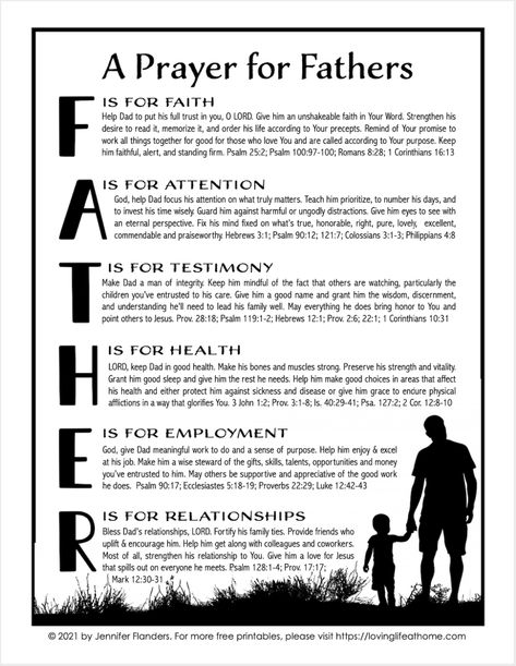 Father’s Day Prayer For My Husband, Prayer For Fathers Day, Our Father Prayer For Kids, Fathers Of The Bible, Fathers Day Prayer, Fathers Prayer, Bible Poems, Prayer For My Dad, Fathers In The Bible