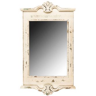 Rustic Cream Mirror with Ornate Edges Hobby Lobby Mirrors, Drawers Makeover, Cream Mirror, Master Bath Mirror, Hair Vanity, Wrought Iron Mirror, Distressed Wood Wall, Mirrors Wall Decor, Lobby Decor