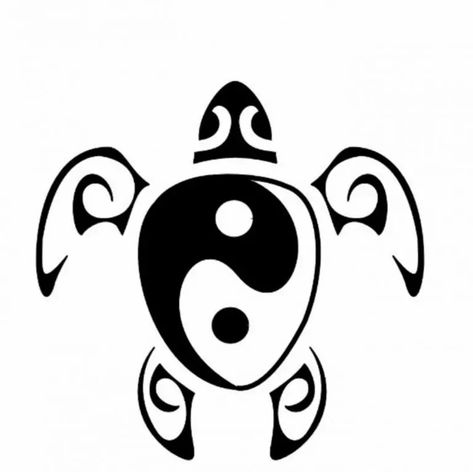 14+ Yin Yang Turtle Tattoo Designs | PetPress Turtle Tattoo Designs, Yang Tattoo, Turtle Tattoo, A Turtle, Ying Yang, Yin Yang, Sea Turtle, Tattoo Ideas, Tattoo Designs