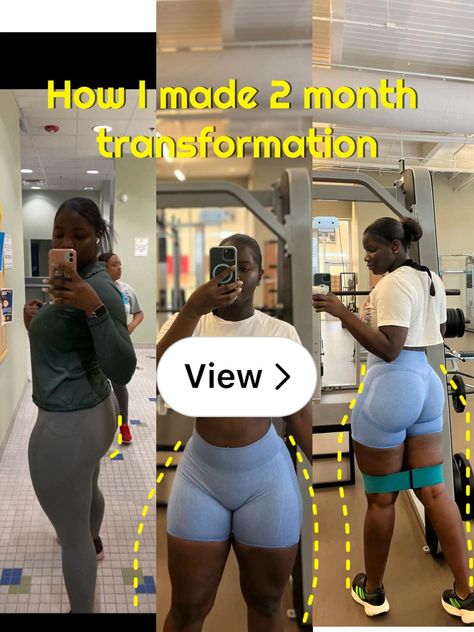 Lemon8 · How I made 2 month transformation · @Paige💅🏾 2 Month Transformation, Glutes Workout, Resistance Band, 2 Months, Going To The Gym