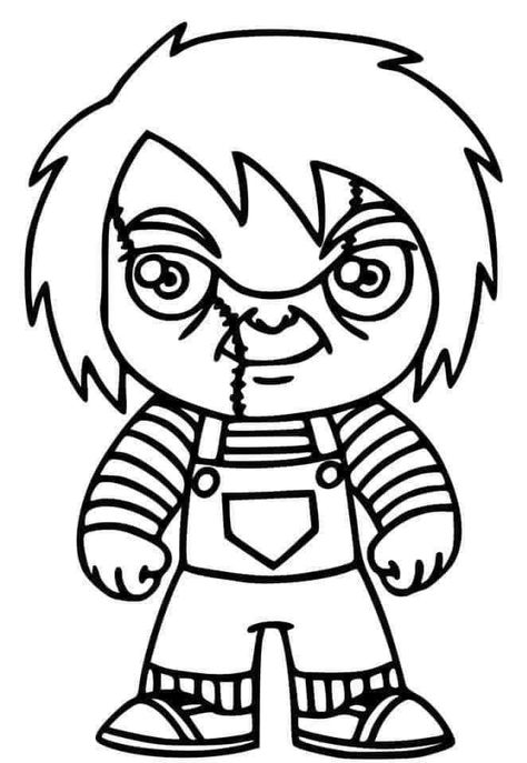 Chucky Coloring Pages, Halloween Decals, Book Maker, Cricut Halloween, Halloween Drawings, Halloween Coloring Pages, Disney Coloring Pages, Cool Coloring Pages, Horror Characters