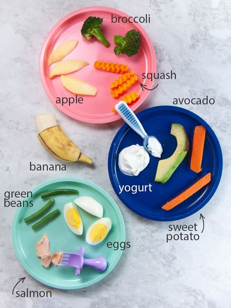 These 10 Best First Foods for Baby are great served either as a baby food puree or as finger foods for baby-led weaning. Full of essential nutrients for a growing baby, these first foods also taste delicious from the very first bite. Great guide for Stage One or babies 4-6 months of age. PLUS, I give you 6 tips for getting started and over 30 easy-to-follow recipes! #baby #firstfoods #babyfoodpuree #babyledweaning Best First Foods For Baby, Sweet Potatoes For Baby, First Foods For Baby, Baby Weaning Foods, Baby Purees, Foods For Baby, Baby Led Weaning First Foods, Baby Solid Food, Weaning Foods