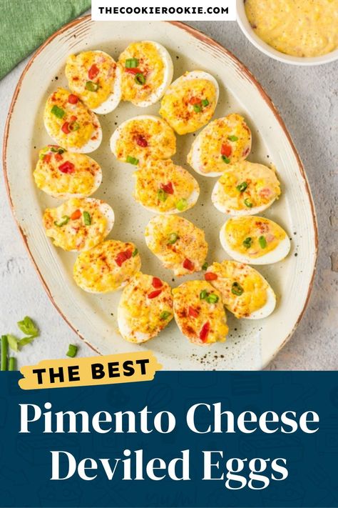 Pimento Cheese Deviled Eggs, Spicy Deviled Eggs, Devilled Eggs, Recipes Easter, Comfort Pasta, Deviled Eggs Easy, Bacon Deviled Eggs, Deviled Eggs Classic, The Cookie Rookie