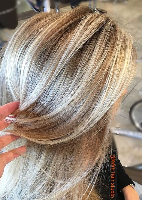 Brownish Blonde Highlights, Dark Blonde Base With Highlights, Dimensional Blonde Babylights, Lowlights For Blondes Before After, Blonde Biolage Hair, Fall Hair With Blonde Highlights, Cool Blonde Highlights With Lowlights, Summer Blonde Hair With Lowlights, Beachy Blonde Highlights