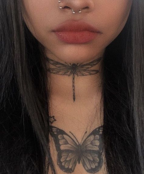 Neck Tattoo Ideas, Throat Tattoo, Petit Tattoo, Neck Tattoos Women, Neck Tattoos, Dope Tattoos For Women, Baby Tattoos, Dream Tattoos, Dope Tattoos