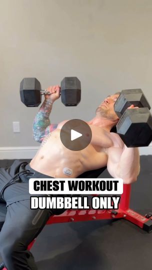 99K views · 1.3K reactions | Dumbbell ONLY Chest Workout💪🏻

If you’re trying to build a bigger more defined chest and are pressed for time and have minimal equipment this workout is for you✅

Make sure you are maximize every single set by lifting as heavy as you can while maintaining excellent technique. 

Use weights that bring you 1-2 reps before complete failure while maintaining excellent technique✅

Slow controlled tempos and make sure you get a full stretch in the bottom✅

1️⃣Incline Bench Press 3 x 10
2️⃣Flat Bench Press w/ 2 Second Pause 3 x 10
3️⃣Incline Close Grip Bench Press 3 x 10
4️⃣Tabata Decline Push Ups

Get that pump in!💪🏻

#dumbbellworkout #chestworkout #bodybuilding | Jtm_fit | Gang Starr · Mass Appeal Decline Push Ups, Flat Bench Press, Incline Bench Press, Gang Starr, Mass Appeal, Push Ups, Chest Workout, Dumbbell Workout, Bench Press