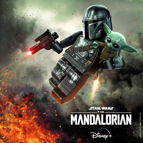 Lego version of The Mandalorian Season 3 poster! Ahsoka Mandalorian, Lego Mandalorian, Mandalorian Poster, The Mandalorian Season 3, Mandalorian Season 3, Starwars Mandalorian, Lego Poster, Lego Wallpaper, Star Wars Lego