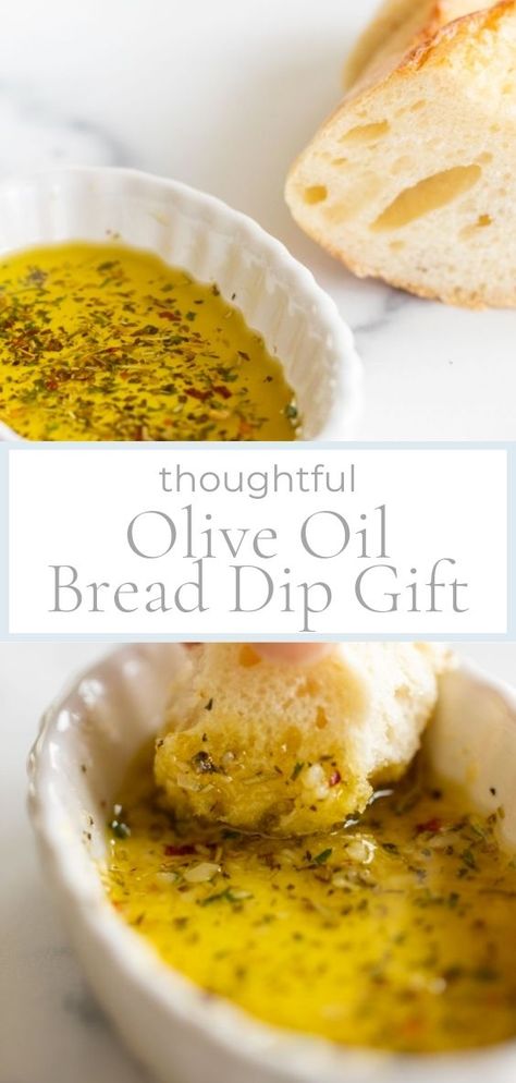 Beautiful, giftable, and flavorful olive oil bread dip spices to be gifted alone, paired with olive oil or kept all to yourself.rnrnThis dry herb mix is perfect to serve with warm crusty bread for a delicious and elegant appetizer. Quick and easy to make and perfect for a thoughtful gift.rnrn Olive Oil Bread Dip, Oil Bread Dip, Bread Dips Recipes, Bread Dipping Oil Recipe, Dipping Oil Recipe, Herb Dip, Olive Oil Dip For Bread, Olive Oil Dip, Bread Dipping Oil